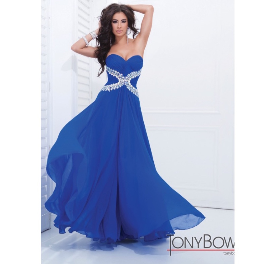 Royal Blue Sequined Gown